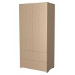 Wardrobe double door with 2 drawers